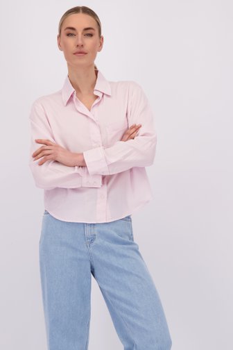 Voorkant van Kortere lichtroze blouse door Marc O'Polo voor Dames