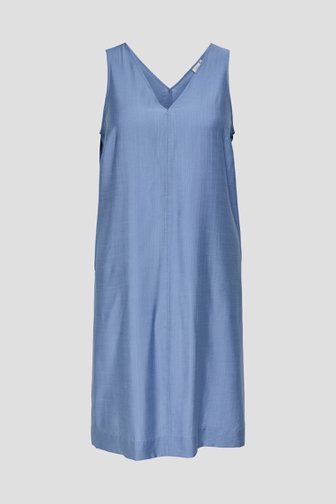 Voorkant van Lang blauw kleedje met brede bandjes door ONLY Carmakoma voor Dames