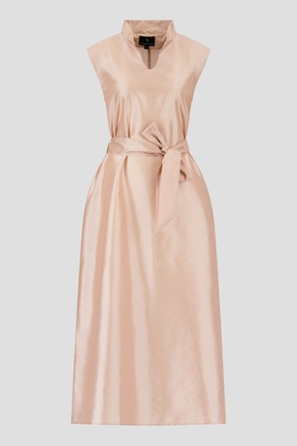 Voorkant van Lang lichtroze kleed met glans door AC by Annelien Coorevits voor Dames