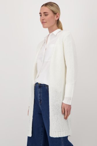 Lange gebreide ecru cardigan van Liberty Island voor Dames