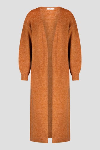 Lange oranje cardigan  van Louise voor Dames