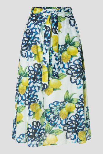 Voorkant van Lange rok met zomerse citroenprint door More & More voor Dames