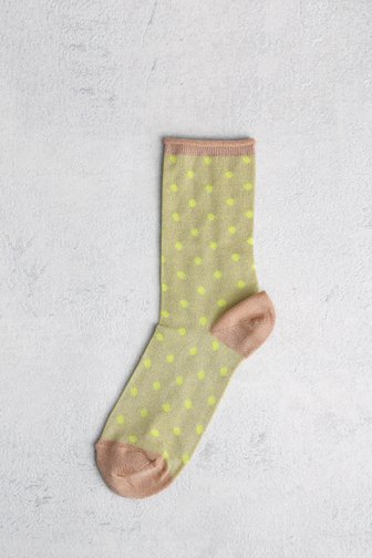 Larges chaussettes à paillettes vertes et roses de MP Denmark pour Femmes