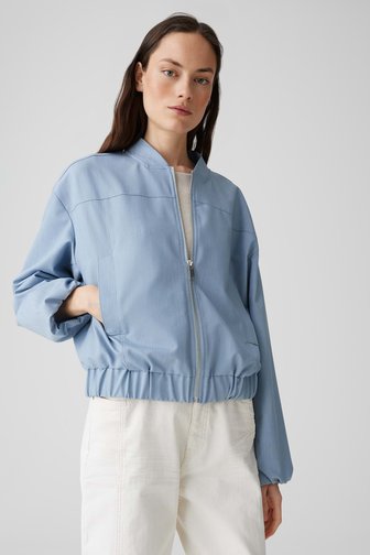 Légère veste bomber bleu clair de Opus pour Femmes