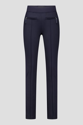 Le devant de Leggings bleu foncé avec taille élastiquée de Claude Arielle pour Femmes