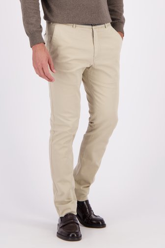 Voorkant van Lichtbeige chino - Milano - Slim fit  door Brassville voor Heren