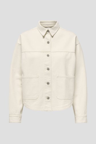 Voorkant van Lichtbeige jeansblouse door JDY voor Dames