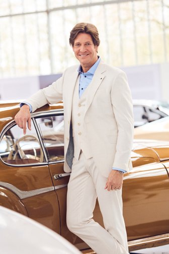 Lichtbeige kostuumvest – Slim fit  van Dansaert Black voor Heren