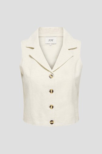 Productfoto 1 van Lichtbeige mouwloze vest door JDY voor Dames