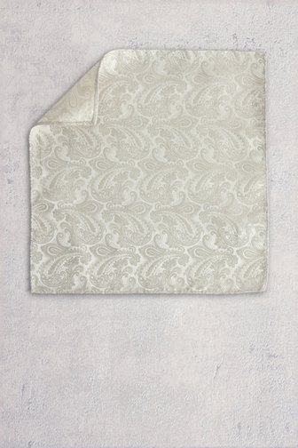 Voorkant van Lichtbeige pochet met paisleymotief door Liberty Island voor Heren