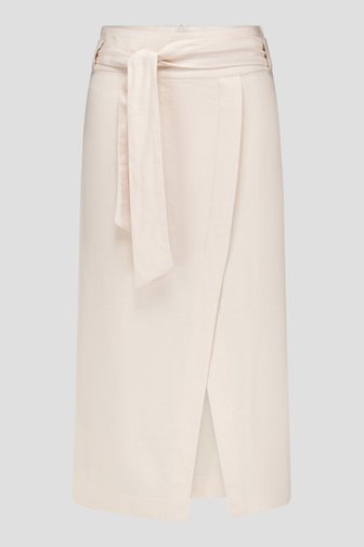 Lichtbeige rok met split van Liberty Loving nature voor Dames