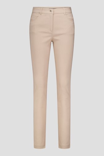 Voorkant van Lichtbeige stretchbroek door Claude Arielle voor Dames