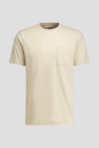 Productfoto 1 van Lichtbeige T-shirt met ronde hals door Ravøtt voor Heren