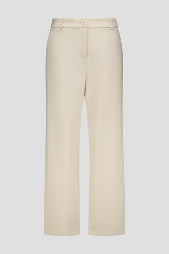 Lichtbeige wijde broek - 7/8 lengte  van Libelle voor Dames