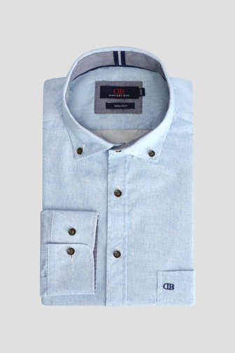 Voorkant van Lichtblauw hemd - Regular fit  door Dansaert Blue voor Heren