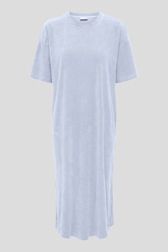 Productfoto 1 van Lichtblauw lang kleedje in badstof door JDY voor Dames