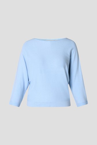 Voorkant van Lichtblauw truitje met 3/4 mouwen door Yest Curve voor Dames