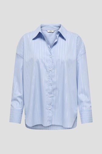 Voorkant van Lichtblauwe blouse met zilver detail door JDY voor Dames