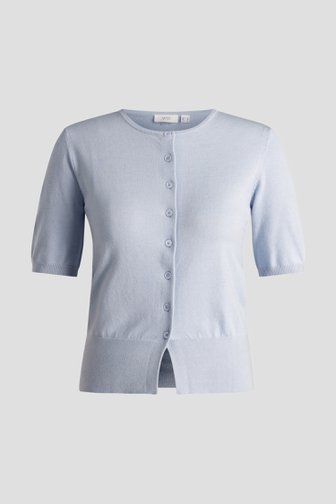 Productfoto 1 van Lichtblauwe cardigan met korte mouwen door Yest Curve voor Dames