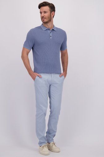 Voorkant van Lichtblauwe chino - Louisiana - Regular fit  door Brassville voor Heren