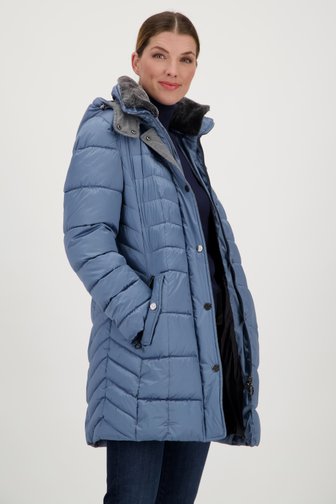 Lichtblauwe gewatteerde jas van Barbara Lebek voor Dames