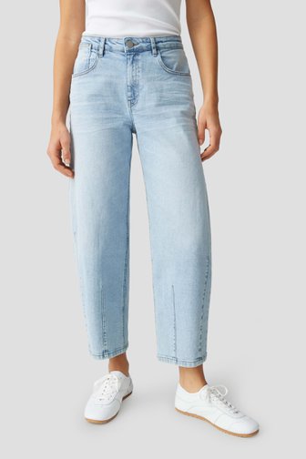 Voorkant van Lichtblauwe jeans - Barrel fit  door Opus voor Dames