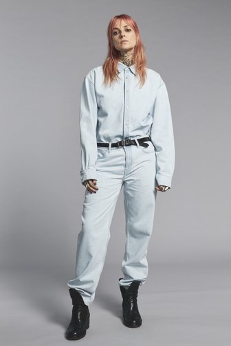 Murielle Victorine Scherre Lichtblauwe jeans - Tapered fit - Kahlo