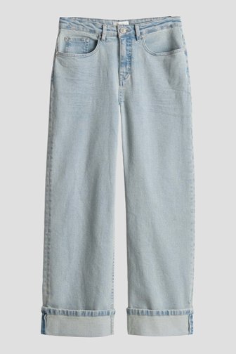 Voorkant van Lichtblauwe jeans - Wide leg fit door Opus voor Dames