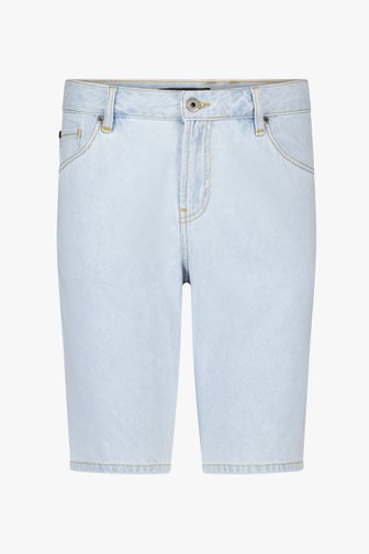 Lichtblauwe jeansshort  van Ravøtt voor Heren