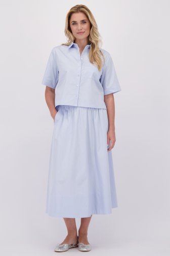 Voorkant van Lichtblauwe midi rok  door Libelle voor Dames