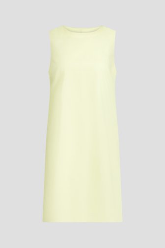 Voorkant van Lichtgeel linnen kleedje door Liberty Island voor Dames