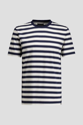 Productfoto 1 van Lichtgrijs T-shirt met blauwe strepen door Ravøtt voor Heren