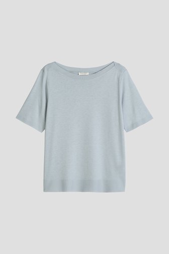 Productfoto 1 van Lichtgrijs T-shirt met ronde hals door Marc O'Polo voor Dames