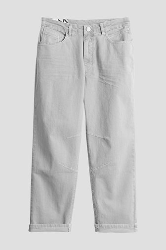 Voorkant van Lichtgrijze tapered fit jeans - 7/8 lengte  door Opus voor Dames