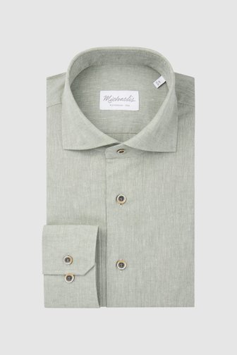Lichtgroen hemd - Slim fit van Michaelis voor Heren