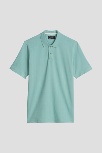 Productfoto 1 van Lichtgroene katoenen polo door Marc O'Polo voor Heren