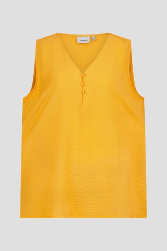 Lichtoranje blouse zonder mouwen van Fransa voor Dames
