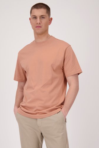 Lichtoranje T-shirt met ronde hals van ONLY & SONS voor Heren