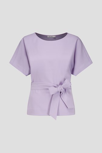 Lichtpaarse blouse met striklint van D'Auvry voor Dames