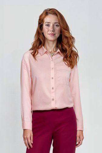 Voorkant van Lichtroze blouse door Liberty Island voor Dames
