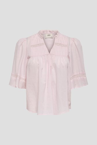 Voorkant van Lichtroze blouse met kanten details door JDY voor Dames