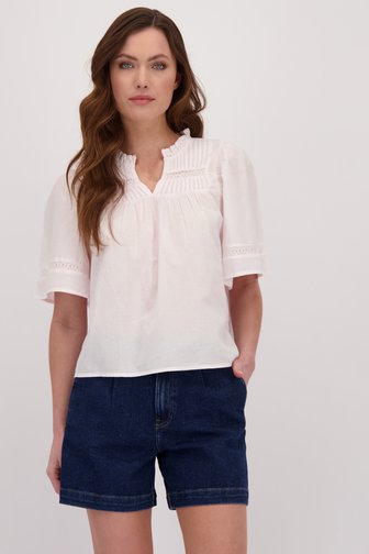 Voorkant van Lichtroze blouse met kanten details door JDY voor Dames
