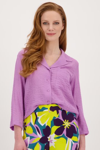 Lila blouse met fijne textuur van Libelle voor Dames