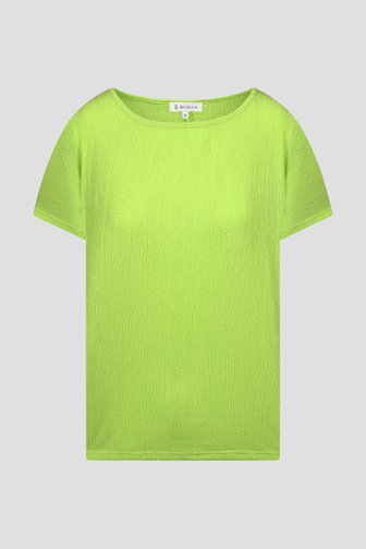 Limoengroen T-shirt met textuur van Bicalla voor Dames