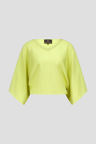 Limoengroene blouse van AC by Annelien Coorevits voor Dames