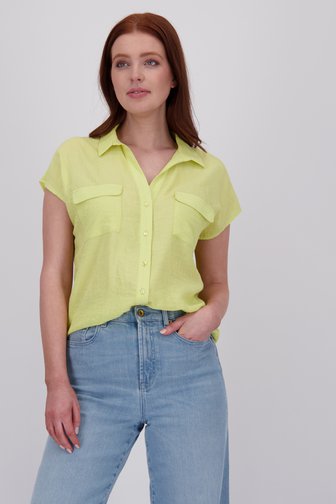 Limoengroene blouse  van Libelle voor Dames