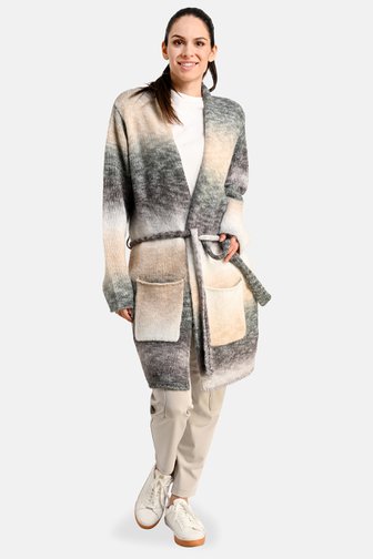 Long cardigan en ombré bleu-gris	 de Bicalla pour Femmes