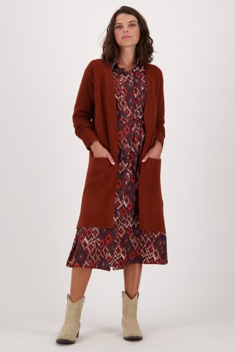 Long cardigan marron, female, Marque: Liberty Loving nature