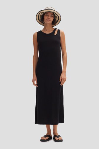 Le devant de Longue robe noire sans manches de Opus pour Femmes