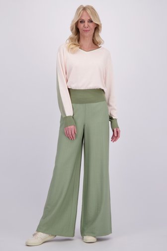 Voorkant van Losse kaki broek door AC by Annelien Coorevits voor Dames